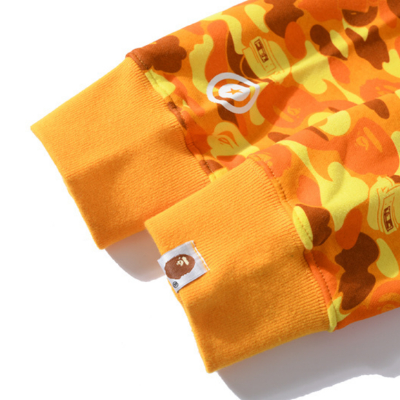 NEW BAPE Yellow Color Camo Shark Full Zip Hoodie - Men's Size Medium - NWT - Picture 10 of 12